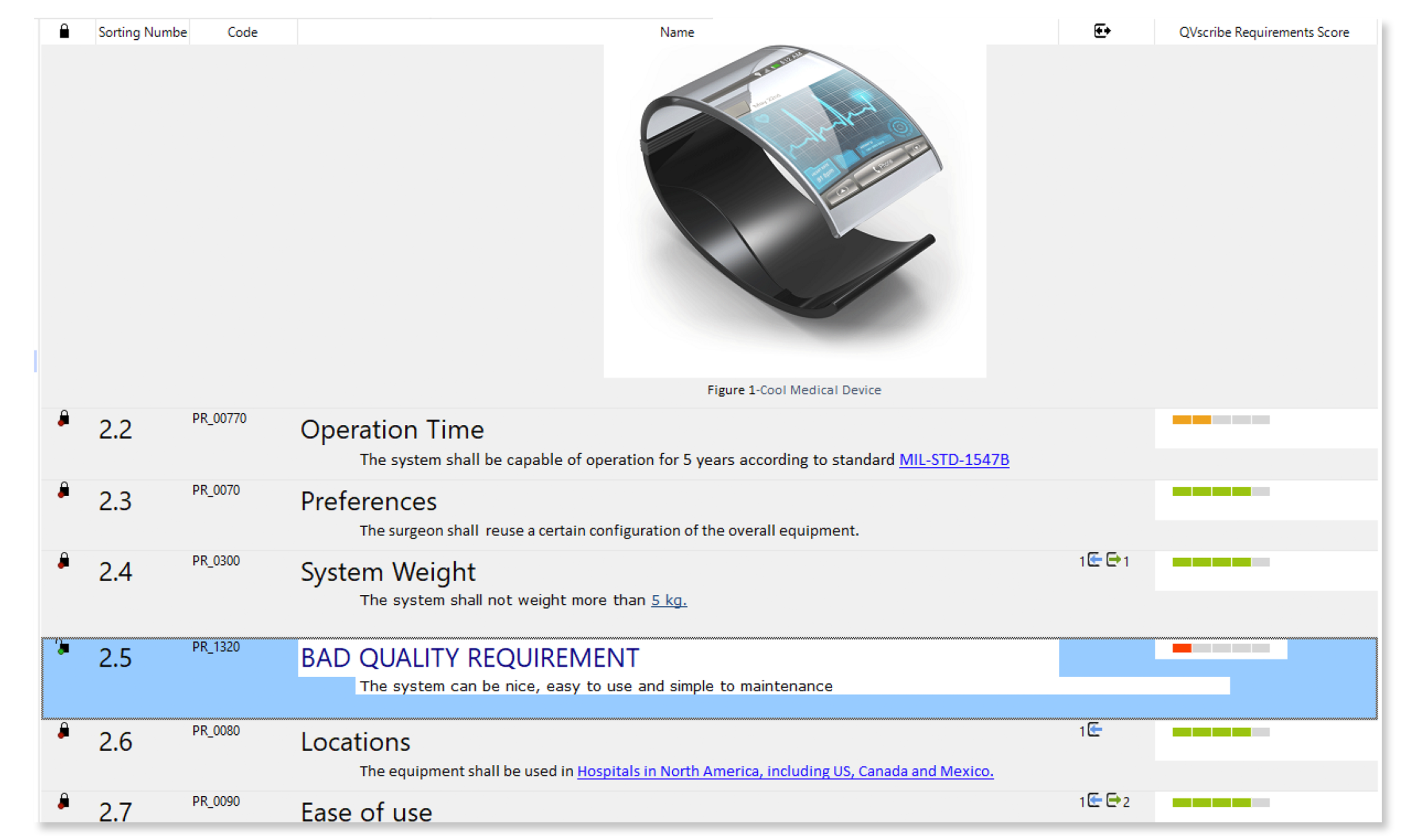 screenshot of Visure Requirements